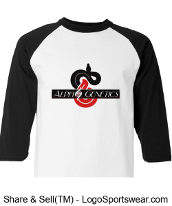 Alpha Genetics Raglan Champions T-Shirt Design Zoom